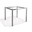 Ver imagem 4 de Mesa P/ Cozinha Reno C/ Tampo 90cm Cromada/nogueira - Kappesberg