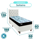 Ver imagem 3 de Kit Cama Box + Cabeceira + Colchão Solteiro Molas Ensacadas - Life Gold - Paropas