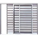 Ver imagem 1 de Janela de Aluminio Veneziana 3 Folhas sem Grade Linha Leve:1,00 X 1,50/brilhante
