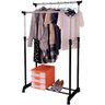 Arara Dupla de Roupas Regulável em Aço Inox com Sapateira - 3