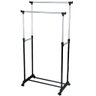 Arara Dupla de Roupas Regulável em Aço Inox com Sapateira - 5