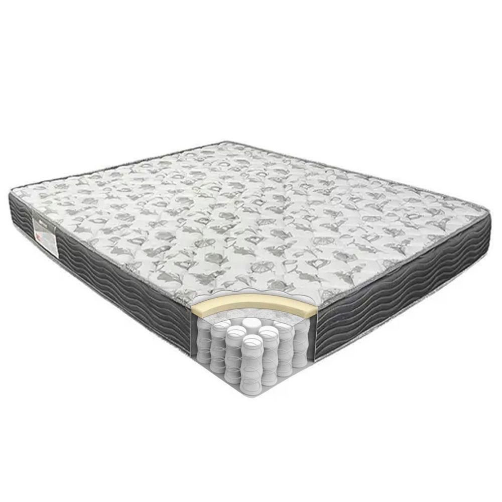 Cama Box Baú Casal Sintético + Colchão de Molas Ensacadas Sereneprime 138x188x62cm Preto - 7