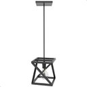 Ver imagem 3 de Kit 2 Pendentes Luminárias Quadrada Industrial Preto