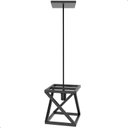 Ver imagem 2 de Kit 2 Pendentes Luminárias Quadrada Industrial Preto