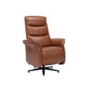 Ver imagem 7 de Poltrona do Papai Reclinável Elétrica Bimotor Alabama com Massagem Aquecimento Entrada Usb Pu Carame