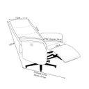 Ver imagem 6 de Poltrona do Papai Reclinável Elétrica Bimotor Alabama com Massagem Aquecimento Entrada Usb Pu Carame