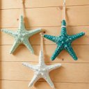 Ver imagem 2 de Estrela do Mar em Resina Enfeite Casa Praia 16cm Kit 3pçs