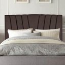 Ver imagem 2 de Cabeceira Estofada Cama Box King Bélgica 195cm Suede Marrom