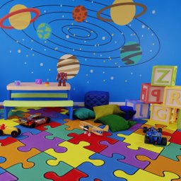 Piso Vinilico em Manta Semi-brilhoso Ambiente Infantil 2,5mm Quebra-cabeça 4m² - 3