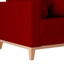 Ver imagem 4 de Poltrona Decorativa Pes e Base em Madeira Beny Veludo Marsala