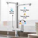 Ver imagem 3 de Torneira de Bancada Mesa Monocomando de Filtro Luxo Gourmet Bico 360º + Suporte Filtro Quente Frio C