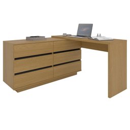 Mesa para Escritório Diretor em L 6 Gavetas Oring Yescasa - 7