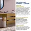 Ver mais imagens de Escrivaninha em L ou Reta 140cm 6 Gavetas Oring CabeCasa MadeiraOriginals