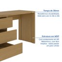 Ver imagem 7 de Escrivaninha em L ou Reta 140cm 6 Gavetas Oring CabeCasa MadeiraOriginals