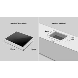 Cooktop de Indução Dako Supreme 4 Bocas Vitrocerâmico Touch 220v - 7