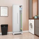 Ver imagem 1 de Armário Multiuso Escritório Lavanderia Quarto 1 Porta Caribe Branco