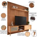 Ver imagem 3 de Rack para Sala com Painel Ripado para Tv 60 Pol Ada D03 Freijó - Lyam Decor