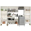 Ver mais imagens de Armário de Cozinha Modulada Completa Compacta Balcão Madrid Branco 4 - Rosafor