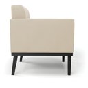 Ver imagem 4 de Sofá Namoradeira 2 Lugares Base de Madeira Preto Elisa Suede D03 - D’Rossi