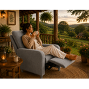 Ver imagem 5 de Poltrona Reclinável Lefranbox Apolo Suede
