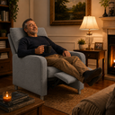 Ver imagem 3 de Poltrona Reclinável Lefranbox Apolo Suede