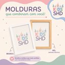 Ver imagem 3 de Kit Quadros Infantil com Nome - Flores:40x60/Moldura Mel
