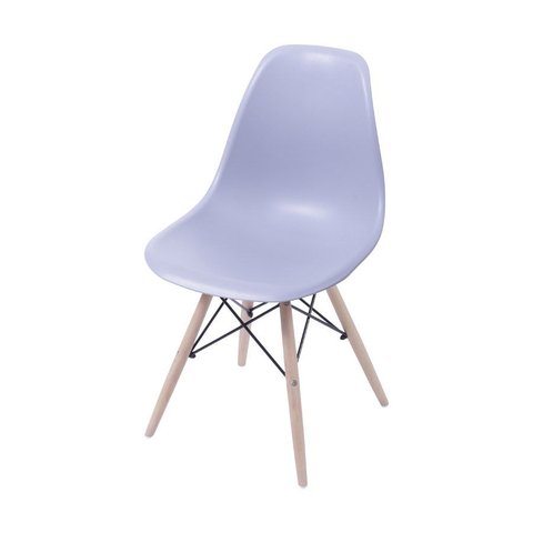 Cadeira Charles Eames Eiffel Dkr Base Madeira:cinza