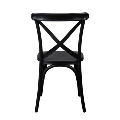 Mesa Eames Black 90cm + 4 Cadeiras Paris Lisa La Mobilia