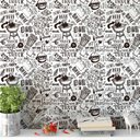 Ver imagem 2 de Papel de Parede Temático Comidas Marrom Escuro- 1,50x0,5m