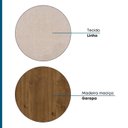 Ver imagem 7 de Kit 2 Banquetas de Madeira Maciça Loop Linho