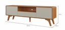 Ver imagem 2 de Rack Sinus 180 - Mv - Rei de Casa Off White/Naturale