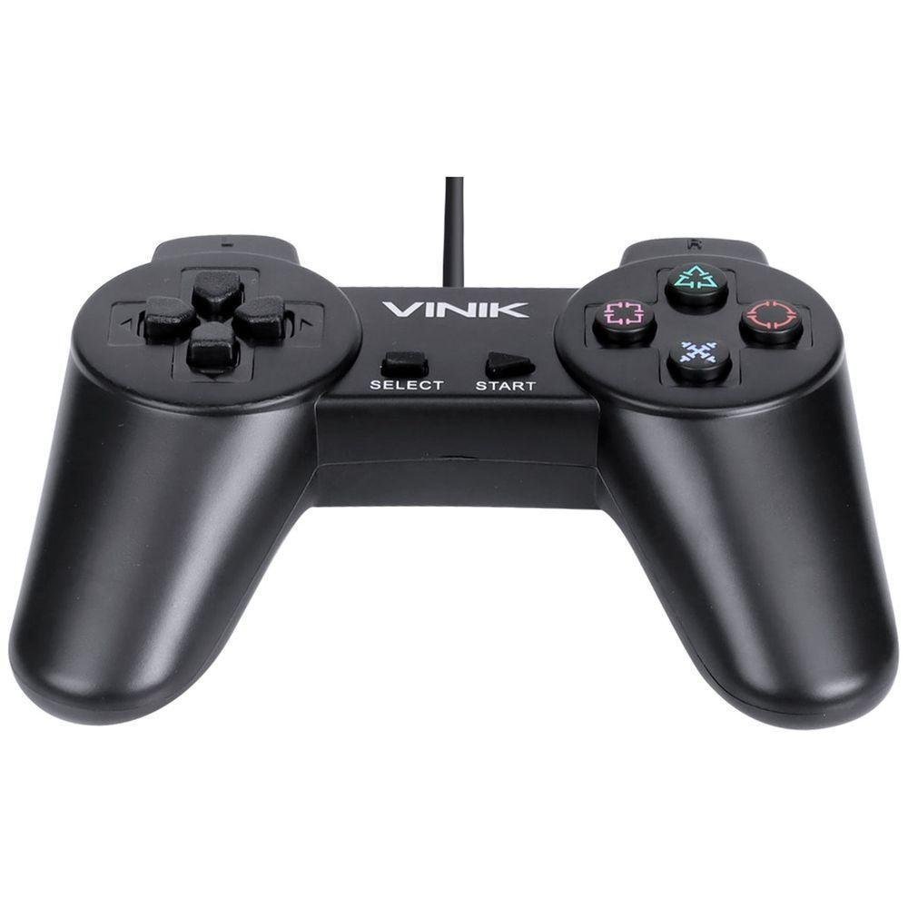 Controle Pc Usb Ps1-playstation 1 Preto - Retrô - Vinik Play 1 Preto - 6