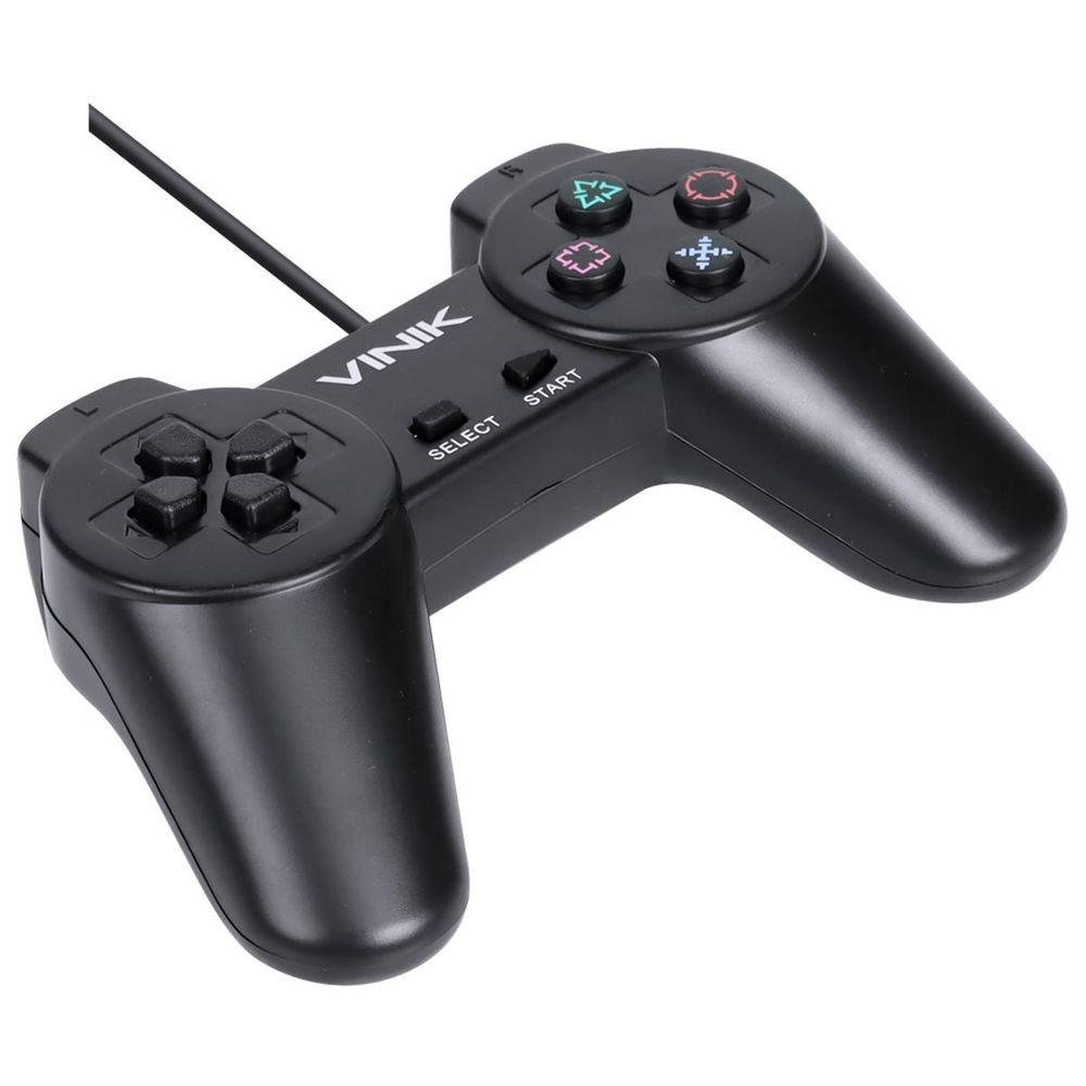 Controle Pc Usb Ps1-playstation 1 Preto - Retrô - Vinik Play 1 Preto - 8