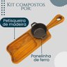 Kit Petisqueira Madeira Rústica Petisqueira de Madeira - 4