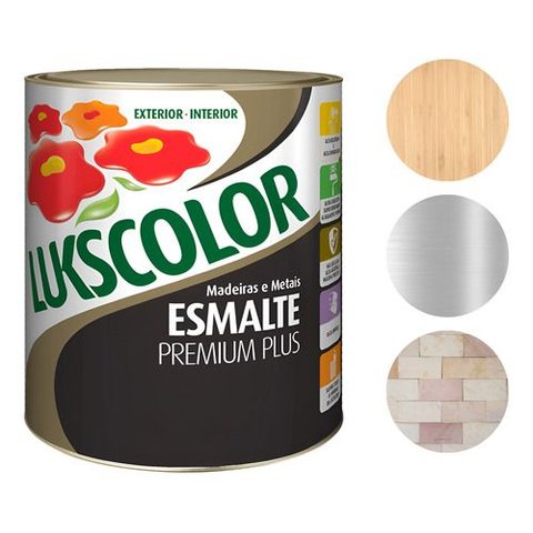 Tinta Esmalte Sintetico Brilhante 900ml Lukscolor Cores - Gelo