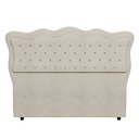 Ver imagem 6 de Cabeceira Casal King Cama Box 195cm Oregon I02 Bouclê Bege - Mpozenato