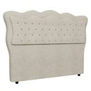 Ver imagem 1 de Cabeceira Casal King Cama Box 195cm Oregon I02 Bouclê Bege - Mpozenato
