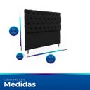 Ver imagem 6 de Cabeceira Estofada com Capitonê para Cama de Casal 160 Mirage Suede