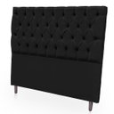 Ver imagem 4 de Cabeceira Estofada com Capitonê para Cama de Casal 160 Mirage Suede
