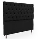 Ver imagem 5 de Cabeceira Estofada com Capitonê para Cama de Casal 160 Mirage Suede