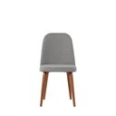 Ver imagem 7 de Conjunto de Jantar Mesa Redonda com Vidro Bennett 115 Cm 4 Cadeiras New Drop - Natural C/ Cinza