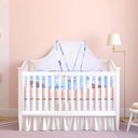 Ver imagem 1 de Berço Mosquiteiro Cama Bebê Colchonete Tenda Portátil Travesseiro Cercadinho Dobrável