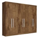 Ver imagem 2 de Guarda Roupa Casal 6 Portas 4 Gavetas - Alba-braúna - Made Marcs