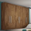 Ver imagem 1 de Guarda Roupa Casal 6 Portas 4 Gavetas - Alba-braúna - Made Marcs