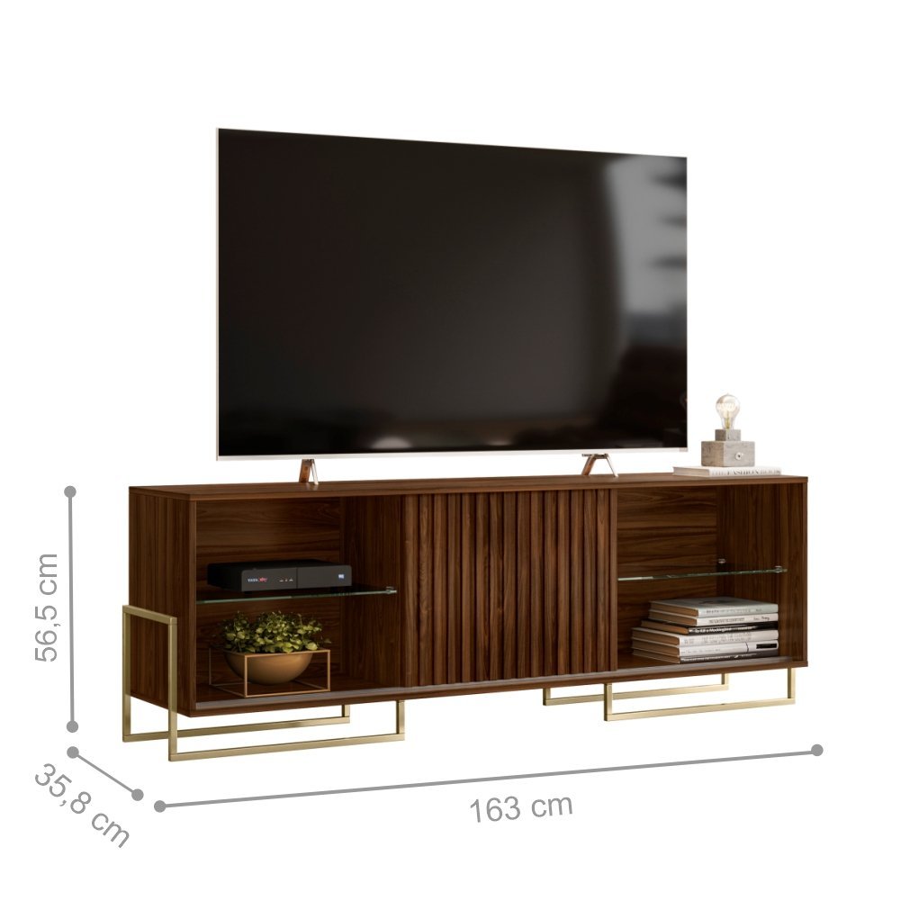 Rack Ripado para TVs até 75 Polegadas Harald Palisandro - 2