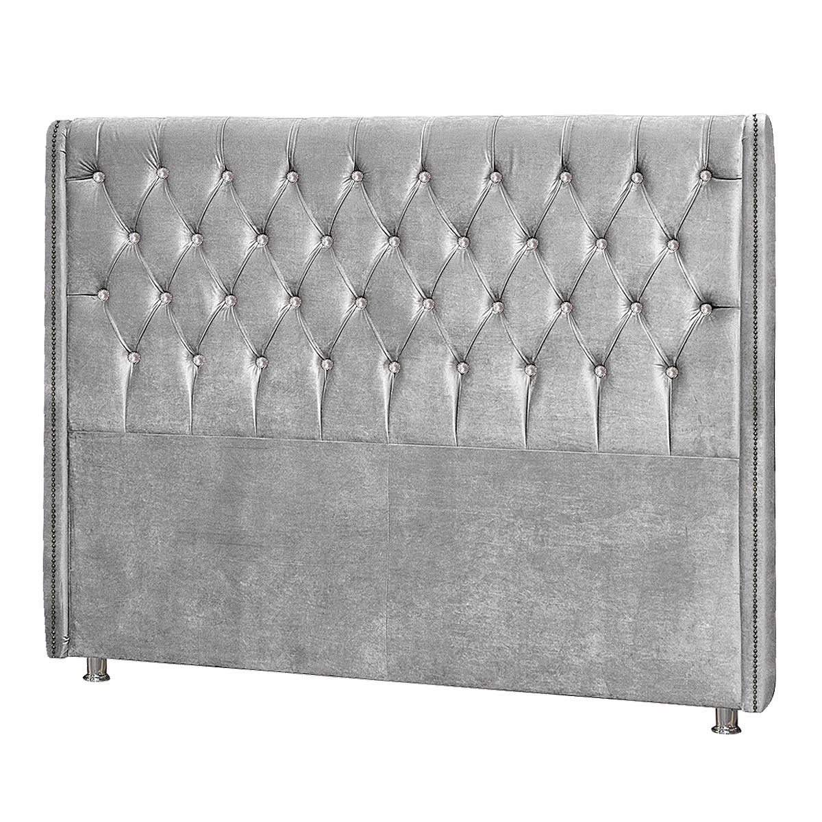 Cabeceira King Tóquio P04 195 cm Suede - Amarena Móveis - Cinza TCA 940 - 4