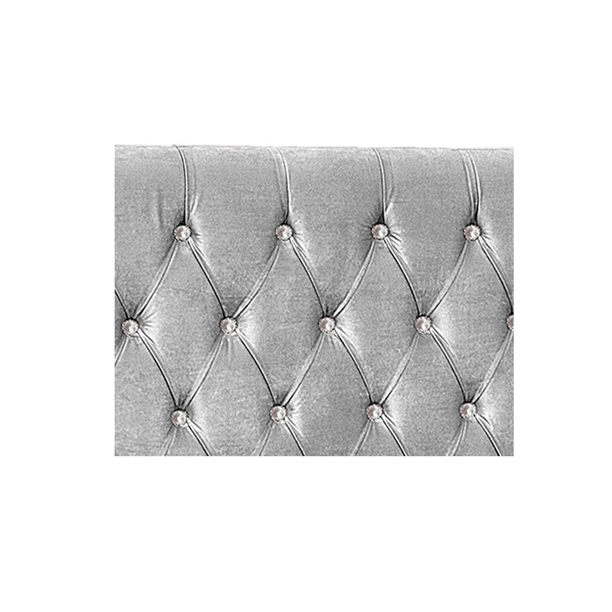 Cabeceira King Tóquio P04 195 cm Suede - Amarena Móveis - Cinza TCA 940 - 6
