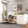 Cama Multifuncional Solteiro com Escrivaninha Branco Marlet Shop Jm - 1