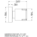 Ver imagem 2 de Acabamento para Registro Docolbase Riva 1/2",3/4" e 1"
