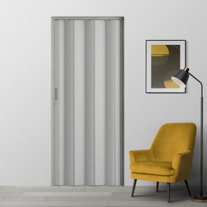 Porta Sanfonada Pvc 260x72 Cinza